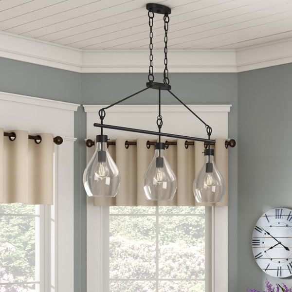 Laurel Foundry Modern Farmhouse Nan 3Light Kitchen Island Teardrop